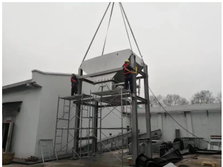 南京現(xiàn)場(chǎng) 皮帶機(jī)即將安裝完成?。?！